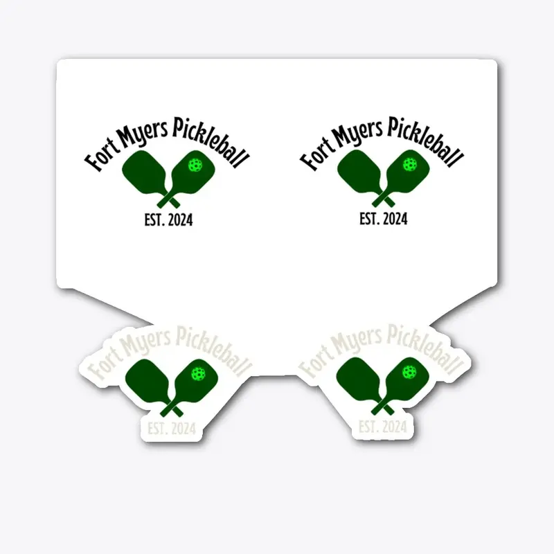 Fort Myers Pickleball Sticker (4 pack)